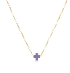 egirl 14" Necklace Gold - Signature Cross Small