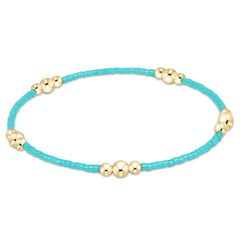Hope Purpose Gold Bracelet - Turquoise