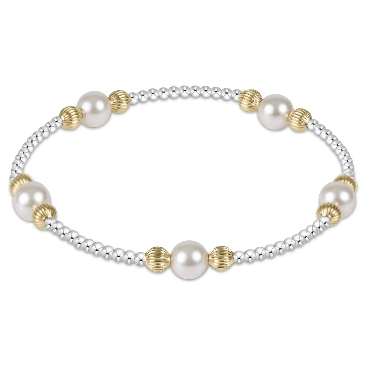 Purpose Pearl 6mm Dignity Mixed Metal Bracelet