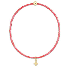 Hope Classic Sherbert Bracelet - Signature Cross Small Gold Charm