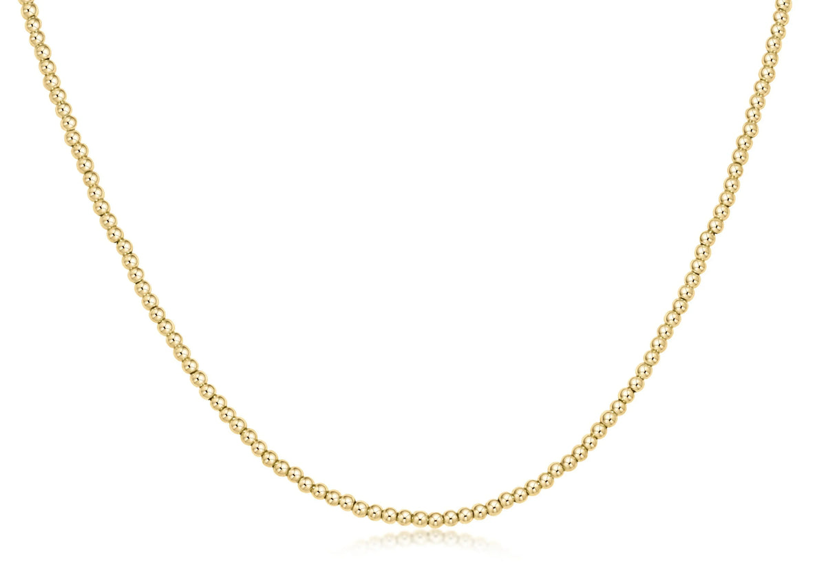 Choker Beaded - Classic Gold 2mm