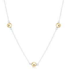Choker Simplicity Chain Mixed Metal - Classic Gold 6mm