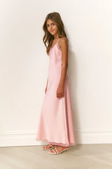 Girls Cilona Satin Maxi Dress