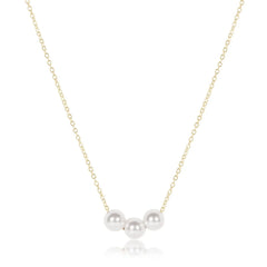 16" Necklace Gold - Joy Pearl