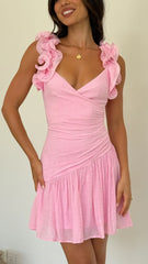Alma Mini Dress - Pink