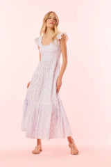 Chessie Cotton Floral Maxi Dress