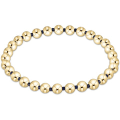 Gameday Hope Grateful 5mm Bead Bracelet - Navy