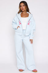 Lucky Thirteen Audrina Wide Leg Sweatpants Blue