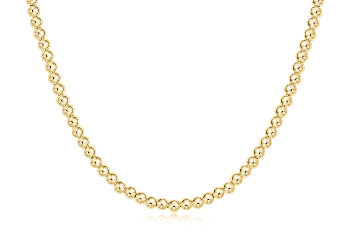 Choker Beaded - Classic Gold 4mm