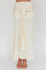 Night Market Hip Tie Maxi Skirt Butter