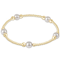 Purpose Pearl 6mm Gold Bracelet