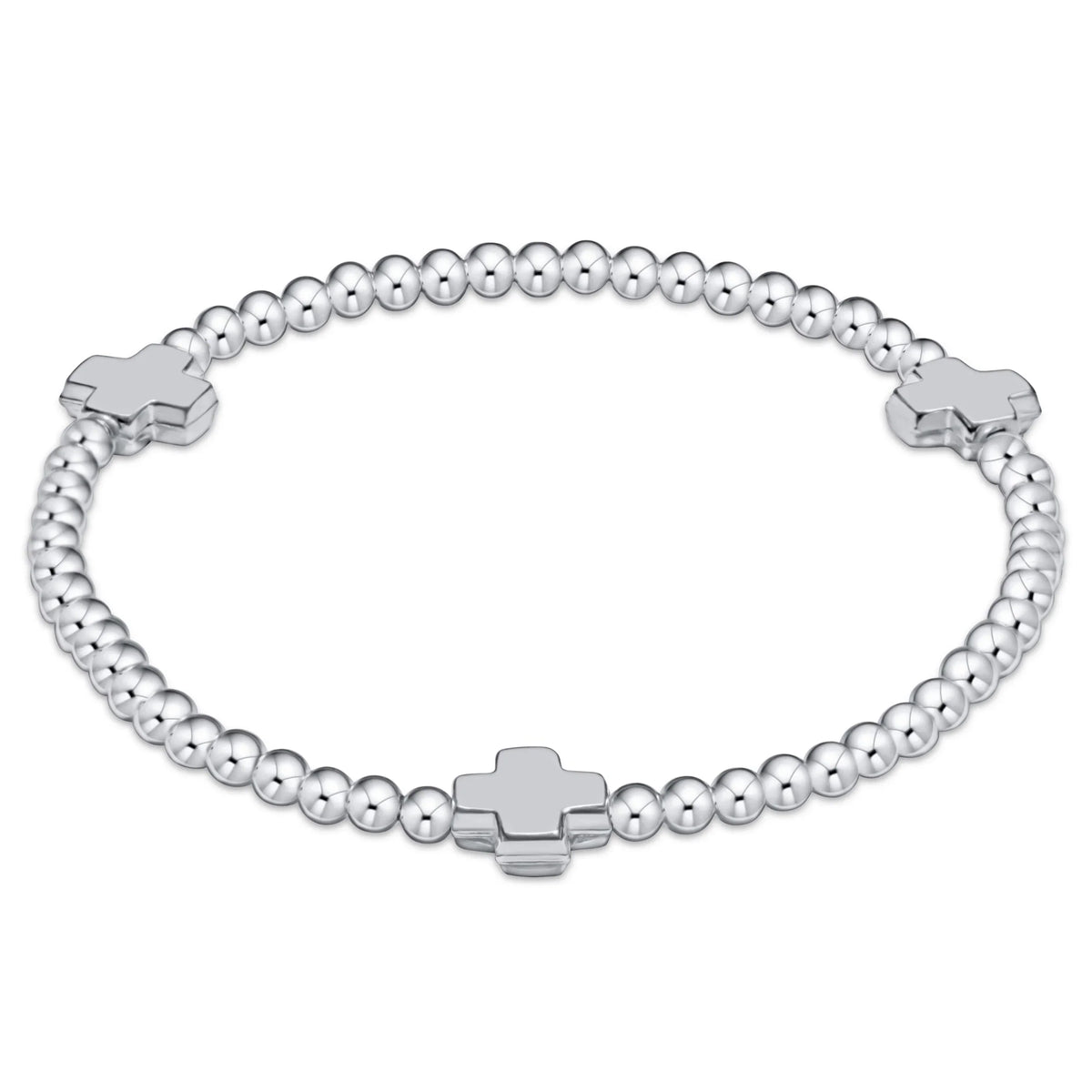 Signature Cross 3mm Sterling Bracelet - Sterling