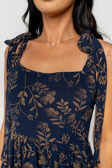 Anita Maxi Dress | Midnight + Gold Floral