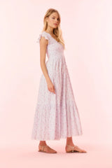 Chessie Cotton Floral Maxi Dress