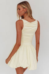 Dalayla Sleeveless Balloon Skirt Mini Dress Butter