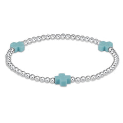 Signature Cross 3mm Sterling Bracelet