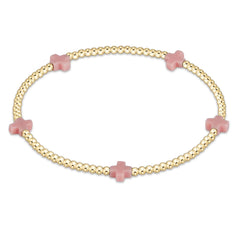 egirl Signature Cross Small 2mm Gold Bracelet