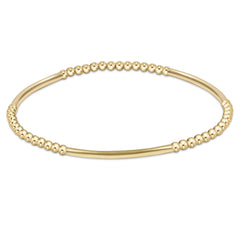 Bliss Bar Pattern Gold 2.5mm Bracelet