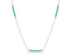 15" Choker Simplicity Chain Gold - Hope Bliss - Sea Glass