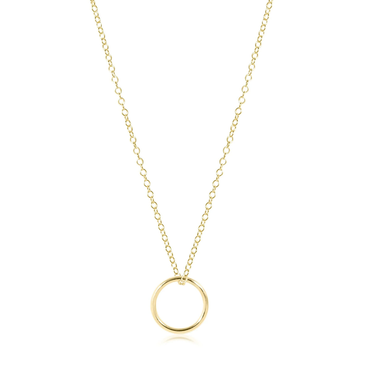 egirl 14" Necklace Gold - Halo Gold Charm