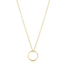 egirl 14" Necklace Gold - Halo Gold Charm