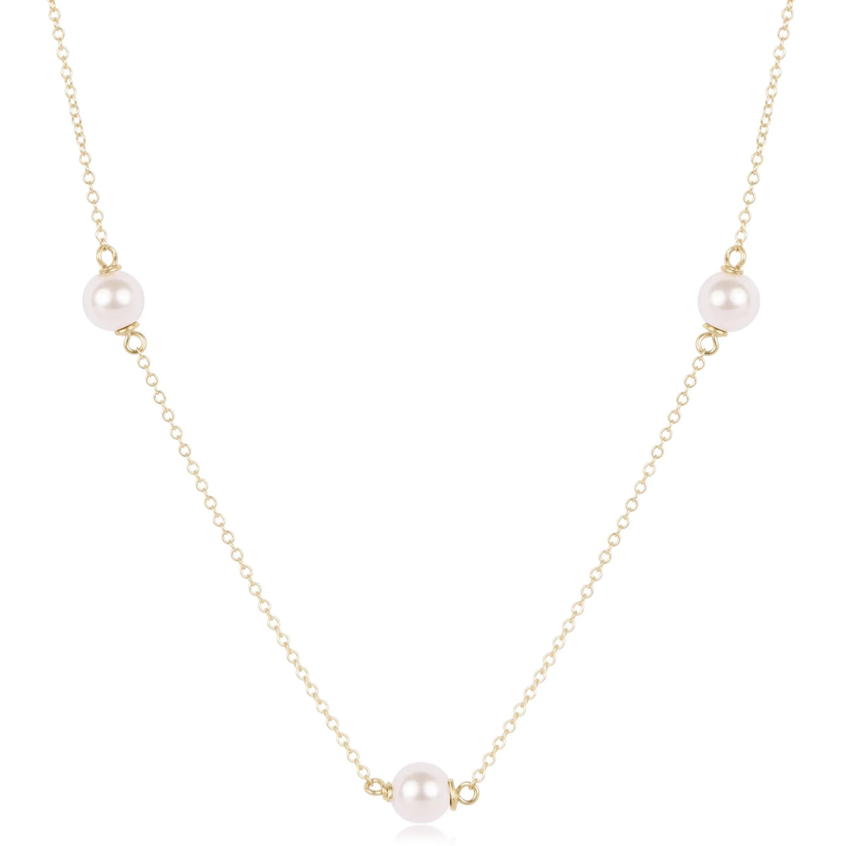 Choker Simplicity Chain Gold - Pearl 6mm