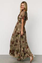 Birdie Maxi Dress | Olive Floral