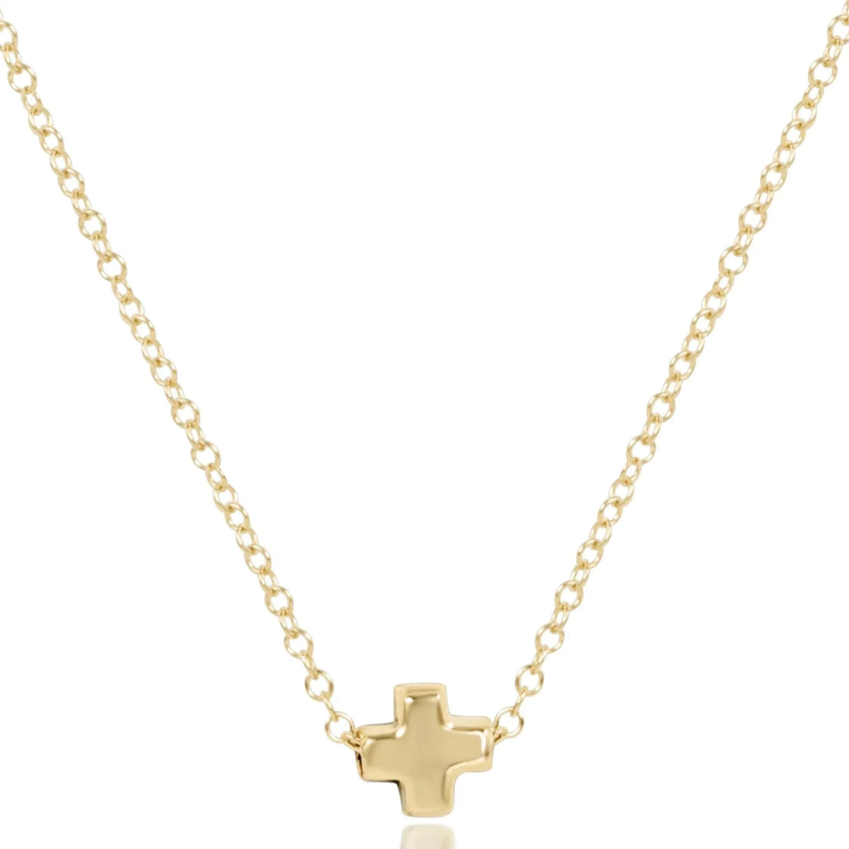 egirl 14" Necklace Gold - Signature Cross Small Gold