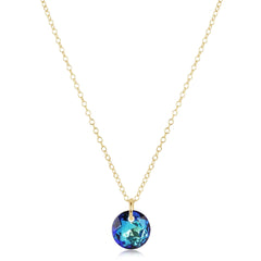 16" Necklace Gold - Reflection Small Charm - 12