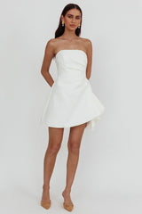 Minnesota Strapless Mini Dress White