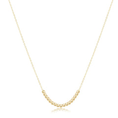 16" Necklace Gold - Beaded Bliss Small Gold