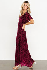 Everley Velvet Maxi Dress | Mulberry
