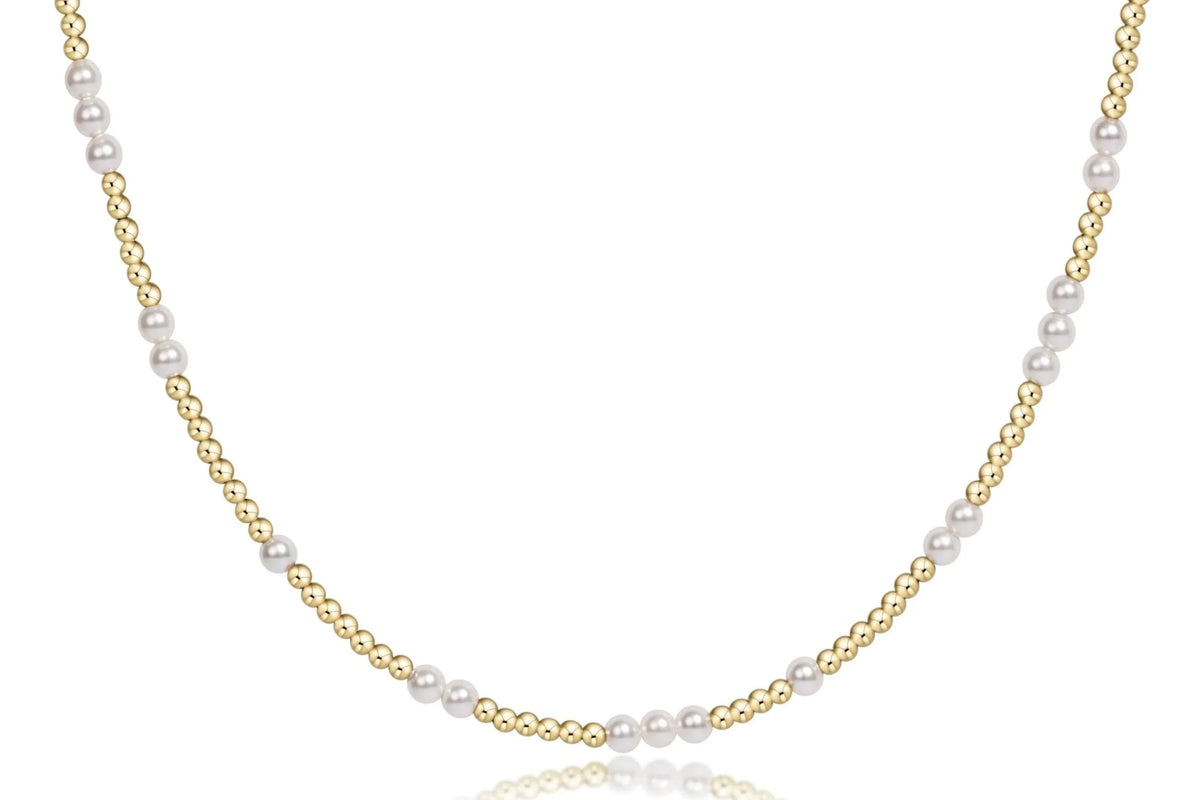Choker Beaded - Hope Unwritten Pearl 3mm