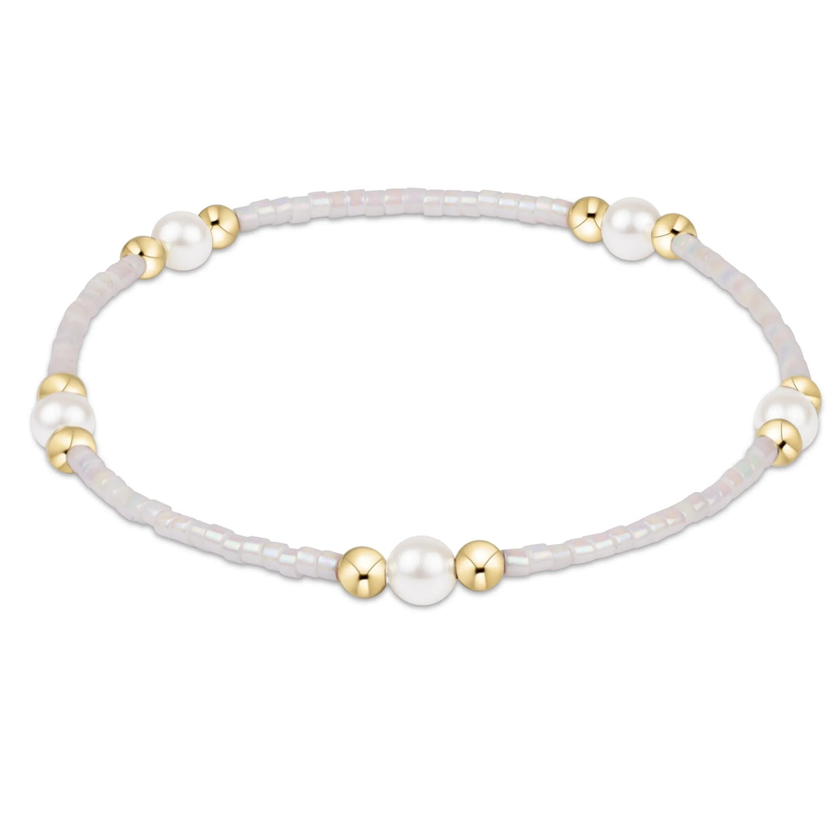 Hope Purpose Pearl Bracelet - Silky White