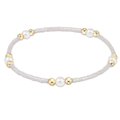 Hope Purpose Pearl Bracelet - Silky White