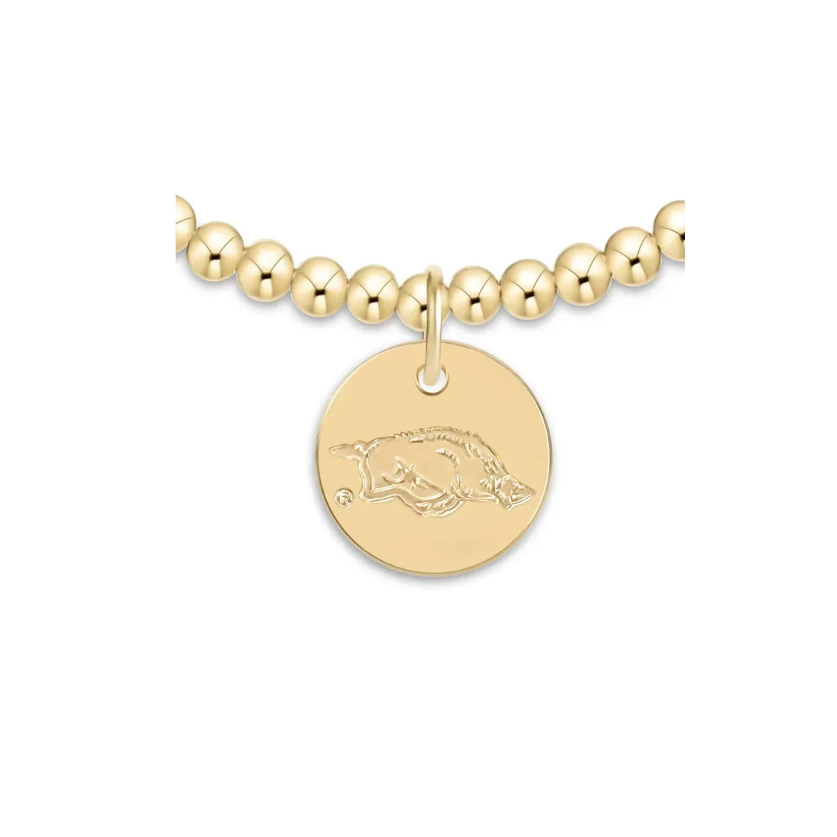 eCOLLEGIATE Classic Gold 3mm Bracelet - University of Arkansas