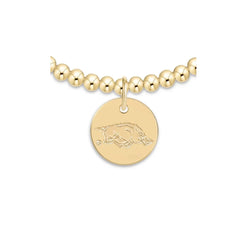eCOLLEGIATE Classic Gold 3mm Bracelet - University of Arkansas