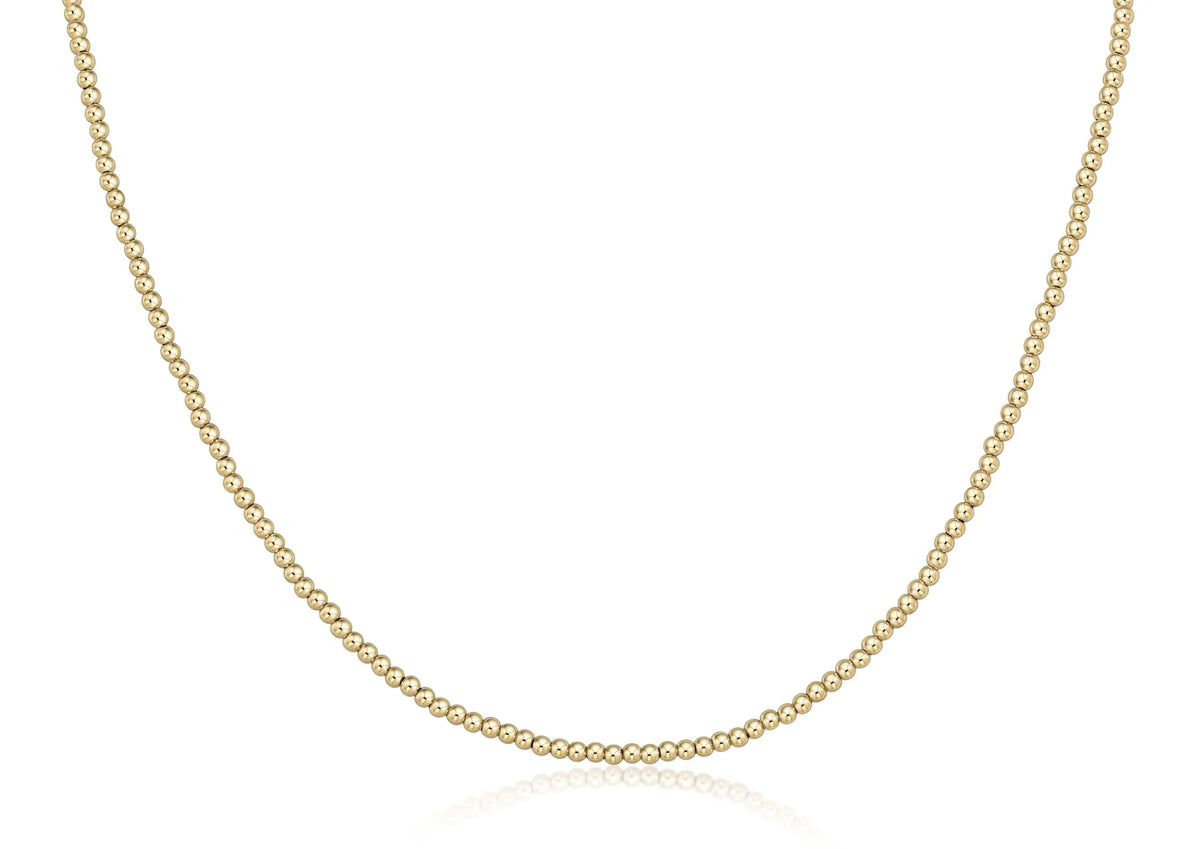 Choker Beaded - Classic Gold 2.5mm