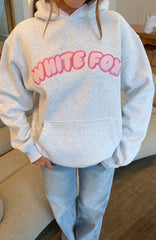 Vol. 1 Front Graphic Oversized Hoodie Grey Marle